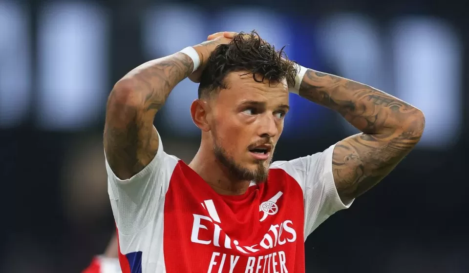 Ben White Arsenal thất vọng