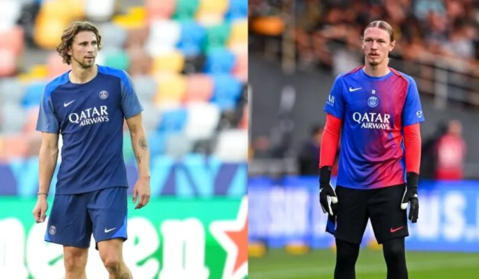 Safonov Zabarnyi PSG lần đầu cùng đá