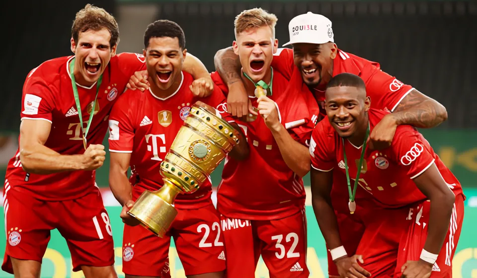 Bayern ăn mừng Bundesliga